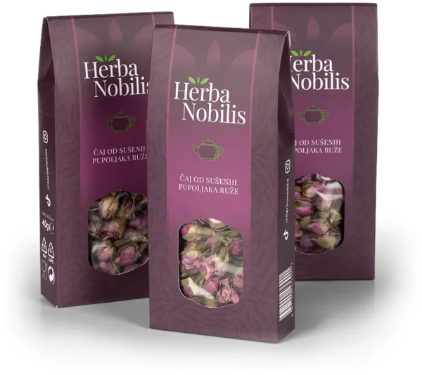 HERBA NOBILIS Čaj od sušenih pupoljaka ruže 40g - Image 4